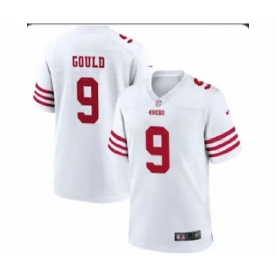 Men's San Francisco 49ers #9 Robbie Gould 2022 New White Vapor Untouchable Limited Stitched Jersey - Ujersey