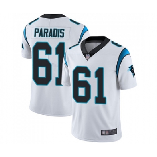 Youth Carolina Panthers #61 Matt Paradis White Vapor Untouchable Limited Player Football Jersey - Ujersey
