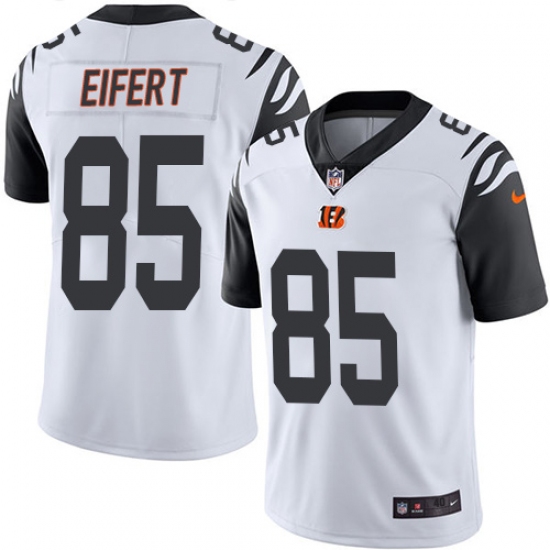 Men's Nike Cincinnati Bengals #85 Tyler Eifert Elite White Rush Vapor Untouchable NFL Jersey - Ujersey