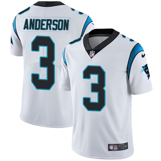 Youth Nike Carolina Panthers #3 Derek Anderson White Vapor Untouchable Limited Player NFL Jersey - Ujersey