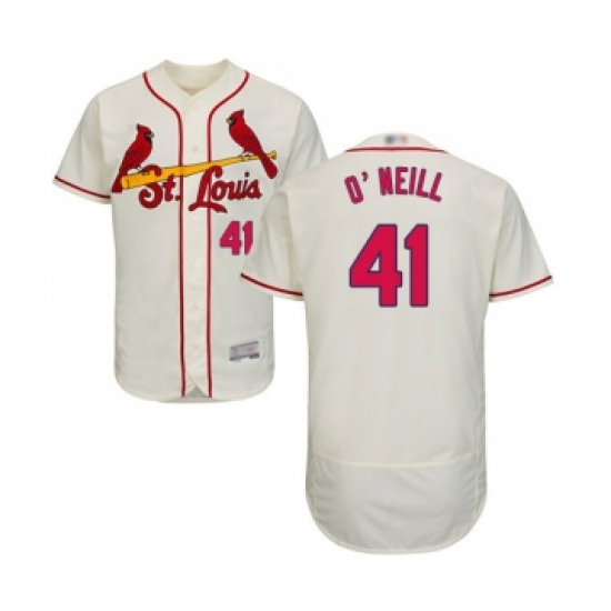 Men's St. Louis Cardinals #41 Tyler O Neill Cream Alternate Flex Base Authentic Collection Baseball Jersey - Ujersey
