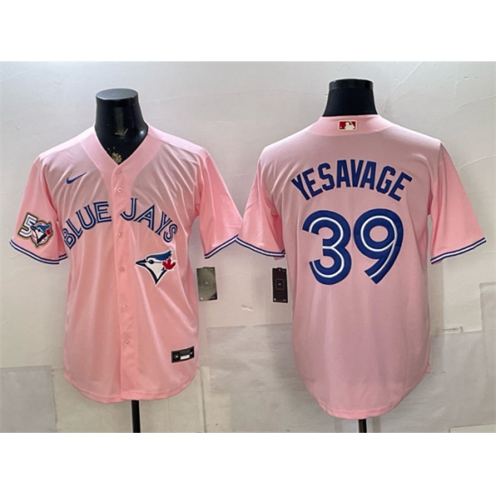 Men's Toronto Blue Jays #39 Trey Yesavage Pink 50 Seasons Stitched Baseball Jersey - Ujersey