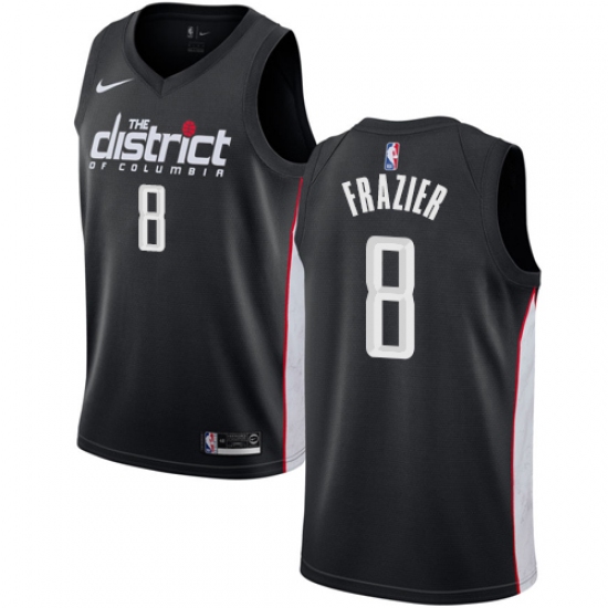 Men's Nike Washington Wizards #8 Tim Frazier Swingman Black NBA Jersey - City Edition - Ujersey