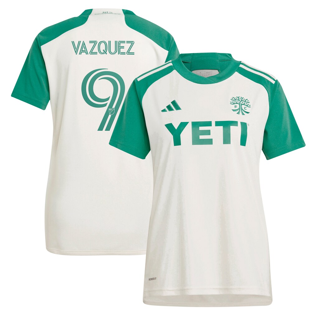 Women's Austin FC Brandon Vazquez adidas Tan 2024 The Armadillo Kit Replica Player Jersey - Ujersey