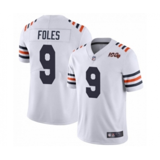 Women's Chicago Bears #9 Nick Foles White Alternate Classic 100th Season Limited Jersey - Ujersey