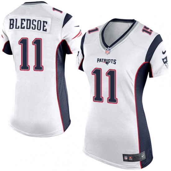 Women's Nike New England Patriots #11 Drew Bledsoe Game White NFL Jersey - Ujersey