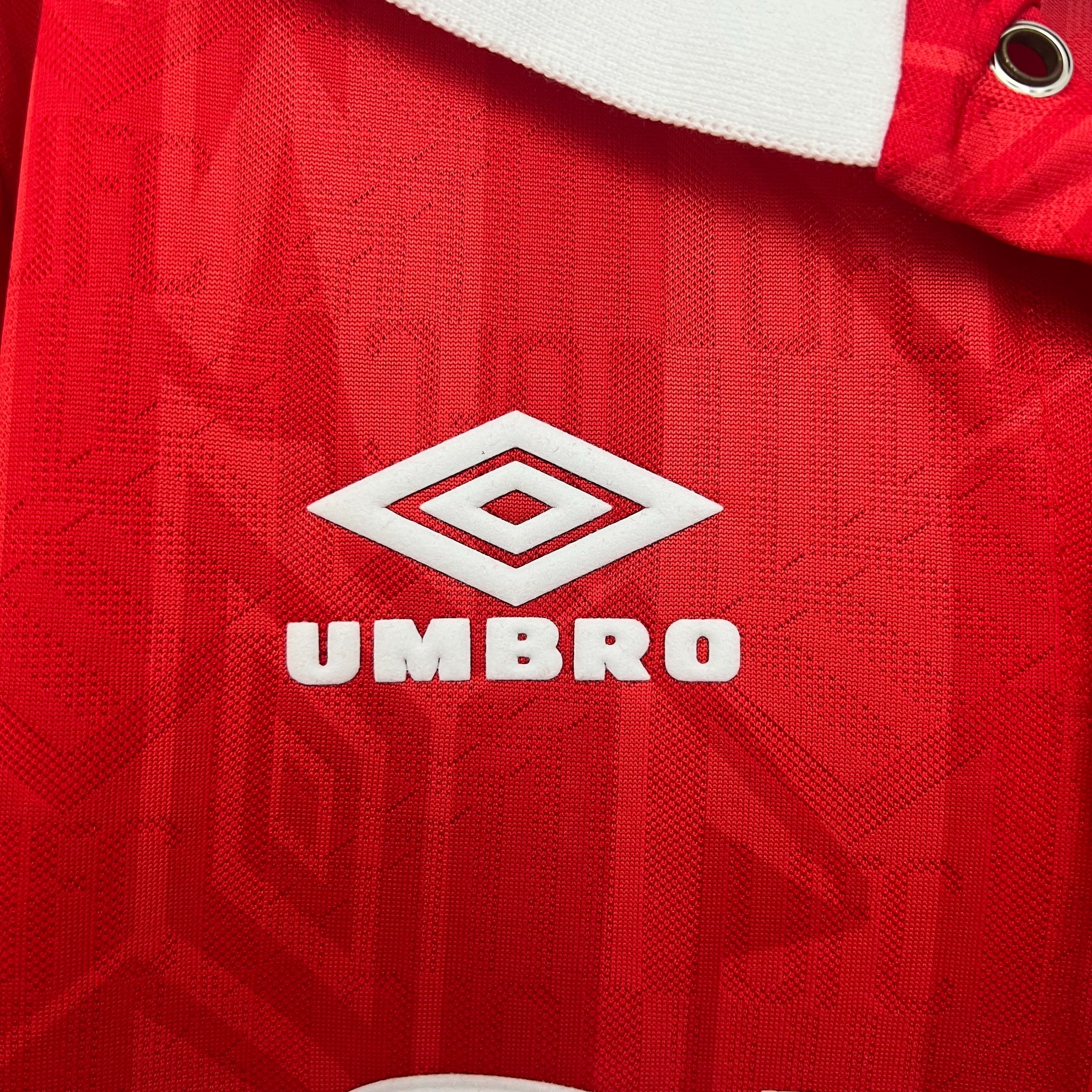 Manchester United Retro Home Long Sleeve Football Jersey Shirt 1992/94 - Ujersey NHL