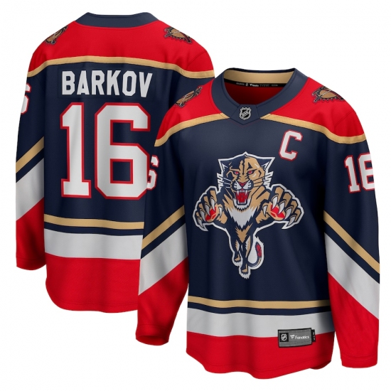 Men's Florida Panthers #16 Aleksander Barkov Fanatics Branded Blue 2020-21 Special Edition Breakaway Player Jersey - Ujersey