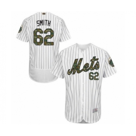 Men's New York Mets #62 Drew Smith Authentic White 2016 Memorial Day Fashion Flex Base Baseball Player Jersey - Ujersey