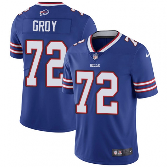 Youth Nike Buffalo Bills #72 Ryan Groy Royal Blue Team Color Vapor Untouchable Limited Player NFL Jersey - Ujersey