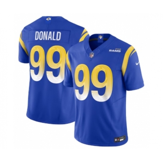 Men's Nike Los Angeles Rams #99 Aaron Donald Royal 2023 F.U.S.E. Vapor Untouchable Limited Stitched Jersey - Ujersey