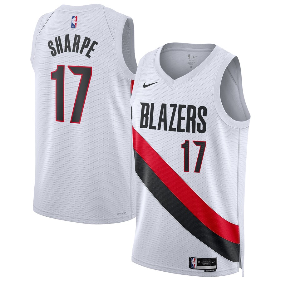Unisex Portland Trail Blazers Shaedon Sharpe Nike White Swingman Player Jersey - Association Edition - Ujersey