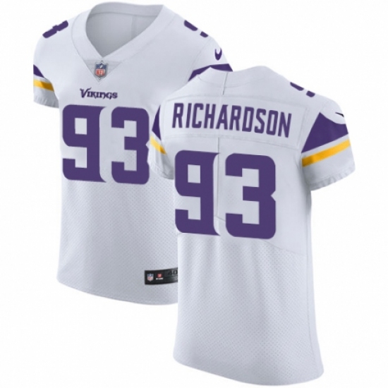 Men's Nike Minnesota Vikings #93 Sheldon Richardson White Vapor Untouchable Elite Player NFL Jersey - Ujersey