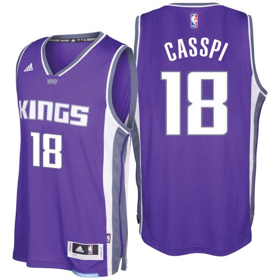 Sacramento Kings #18 Omri Casspi 2016-17 Seasons Purple Road New Swingman Jersey - Ujersey