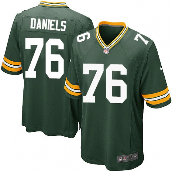 Men's Nike Green Bay Packers #76 Mike Daniels Game Green Team Color NFL Jersey - Ujersey