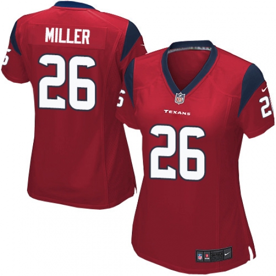 Women's Nike Houston Texans #26 Lamar Miller Game Red Alternate NFL Jersey - Ujersey