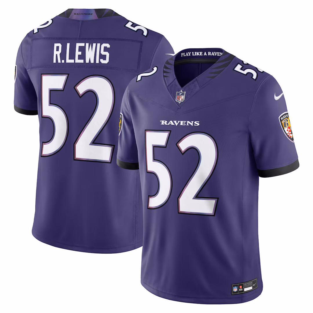 Men's Baltimore Ravens Ray Lewis Nike Purple Vapor F.U.S.E. Stitched Retired Limited Jersey