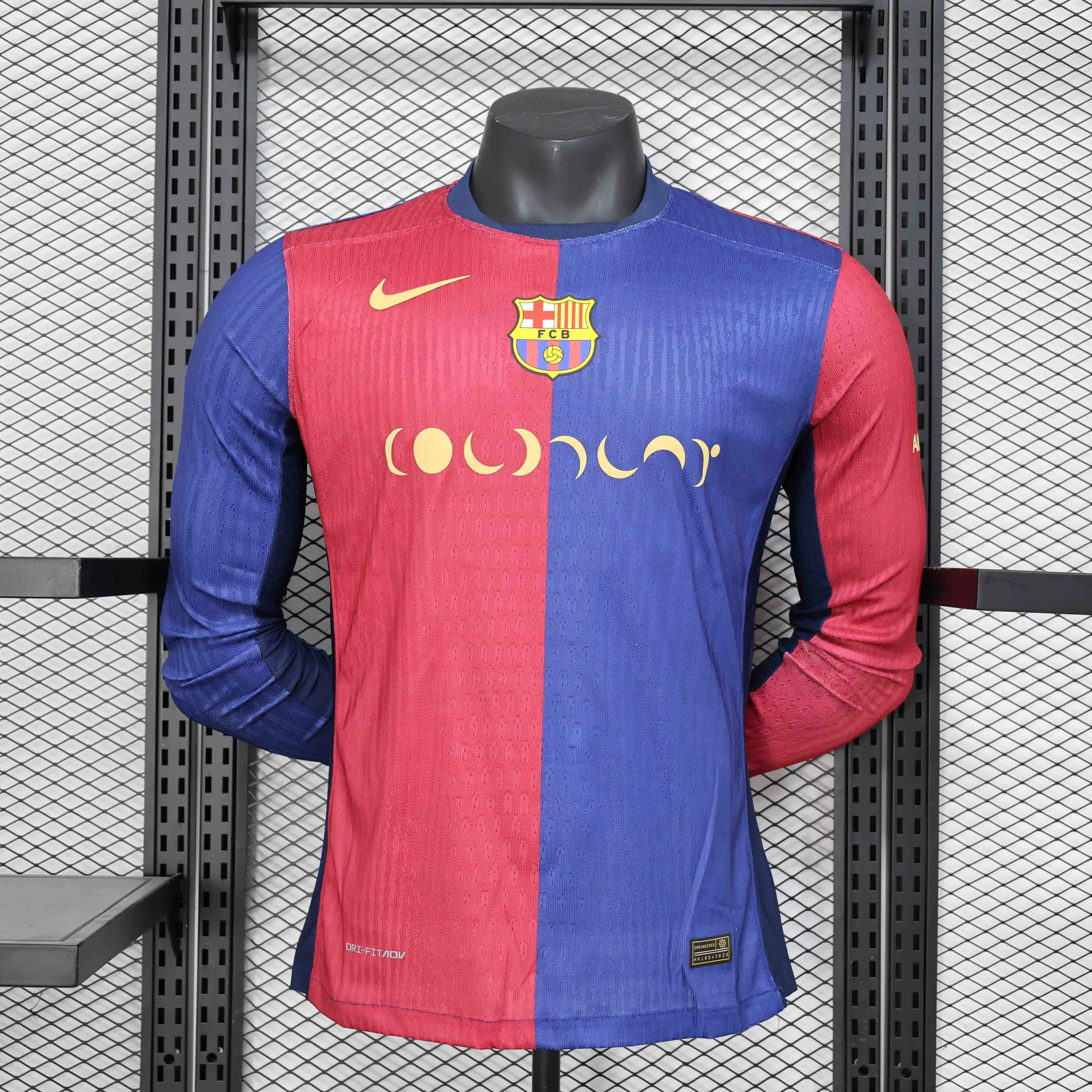 Soccer Jersey Barcelona Home x Coldplay Long Sleeve Shirt 2024/25 - U-jersey