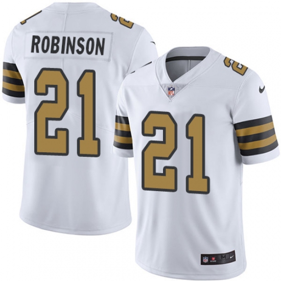 Youth Nike New Orleans Saints #21 Patrick Robinson Limited White Rush Vapor Untouchable NFL Jersey - Ujersey