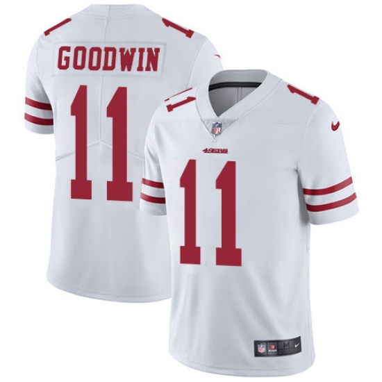 Youth Nike San Francisco 49ers #11 Marquise Goodwin Elite White NFL Jersey - Ujersey