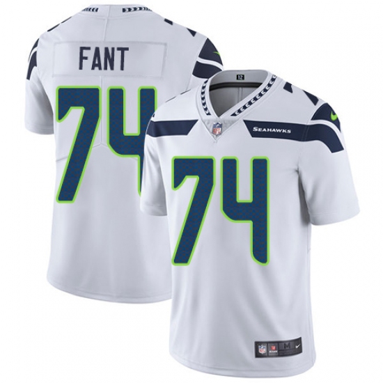 Youth Nike Seattle Seahawks #74 George Fant Elite White NFL Jersey - Ujersey