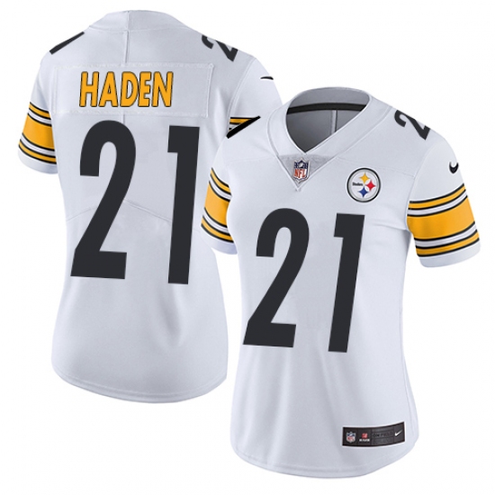 Women's Nike Pittsburgh Steelers #21 Joe Haden White Vapor Untouchable Elite Player NFL Jersey - Ujersey