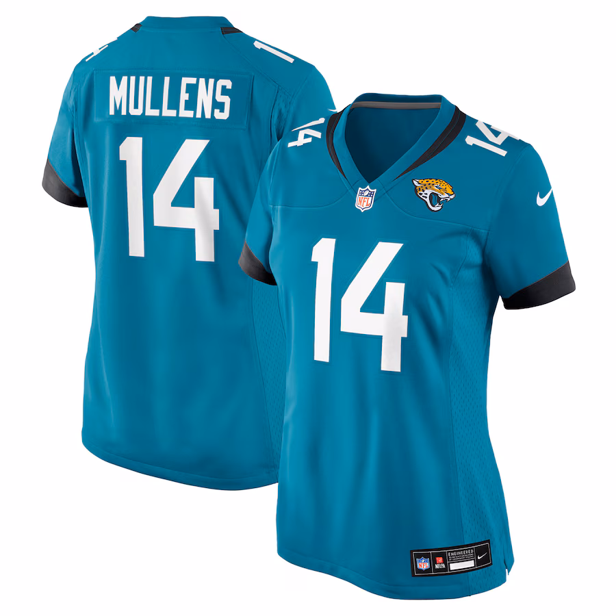 Women's Jacksonville Jaguars Nick Mullens Nike Teal Team Game Jersey - Ujersey
