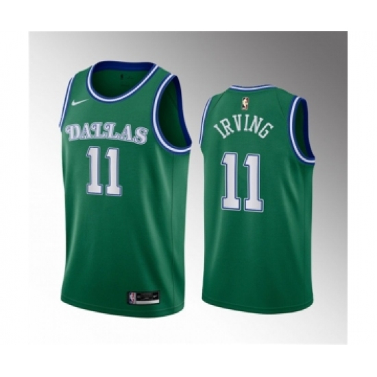 Men's Dallas Mavericks #11 Kyrie Irving Green Classic Edition Stitched Basketball Jersey - Ujersey