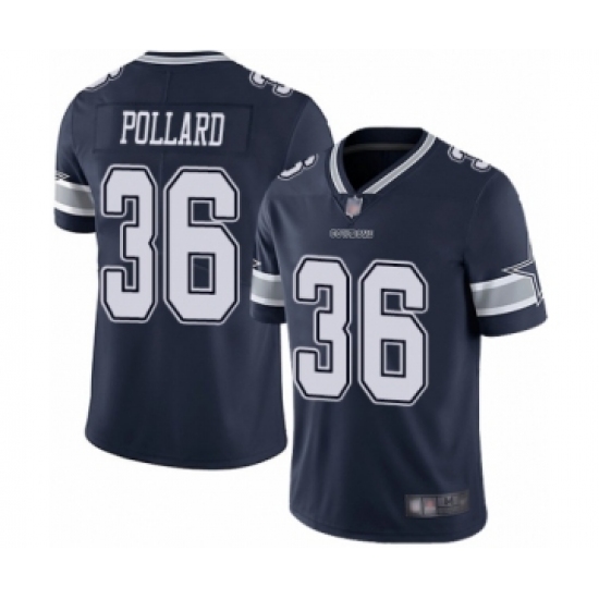 Youth Dallas Cowboys #36 Tony Pollard Navy Blue Team Color Vapor Untouchable Limited Player Football Jersey - Ujersey