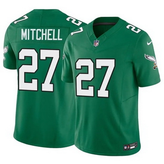 Youth Philadelphia Eagles #27 Quinyon Mitchell Green Vapor Untouchable Stitched NFL Jersey - Ujersey
