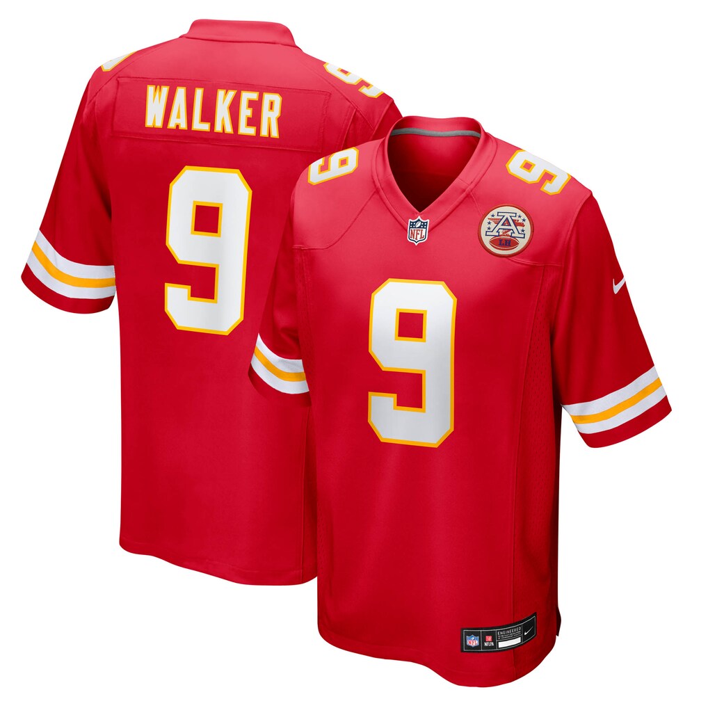 Men's Kansas City Chiefs Kenneth Walker III Nike Red Game Jersey - ujerseystore