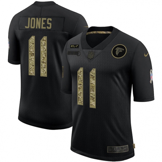 Men's Atlanta Falcons #11 Julio Jones Camo 2020 Salute To Service Limited Jersey - Ujersey