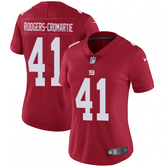 Women's Nike New York Giants #41 Dominique Rodgers-Cromartie Red Alternate Vapor Untouchable Limited Player NFL Jersey - Ujersey