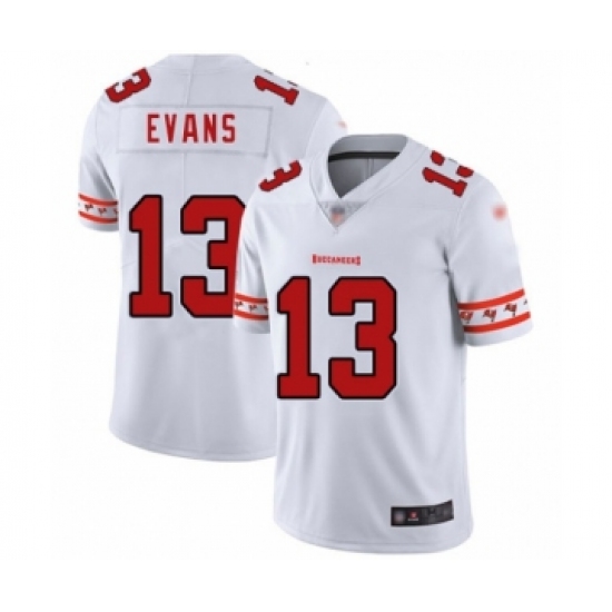 Men's Tampa Bay Buccaneers #13 Mike Evans White Team Logo Fashion Limited Football Jersey - Ujersey