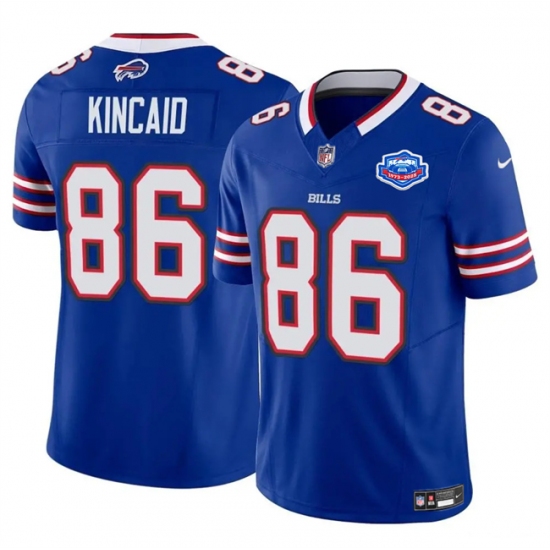 Men's Buffalo Bills #86 Dalton Kincaid Blue 2025 F.U.S.E. With Farewell Vapor Untouchable Limited Football Stitched Jersey - Ujersey