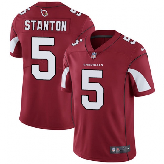 Men's Nike Arizona Cardinals #5 Drew Stanton Red Team Color Vapor Untouchable Limited Player NFL Jersey - Ujersey