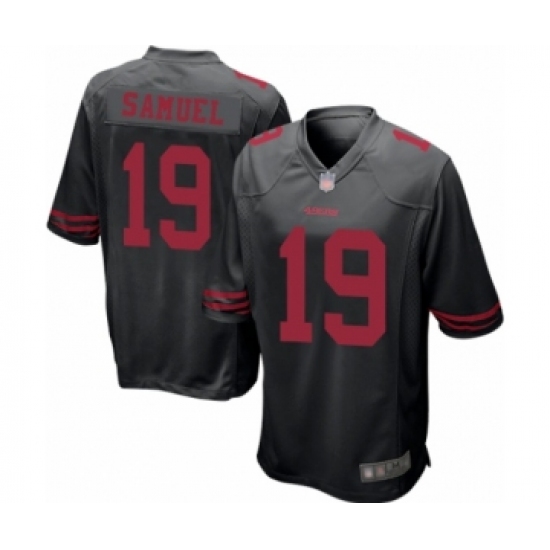 Men's San Francisco 49ers #19 Deebo Samuel Game Black Football Jersey - Ujersey