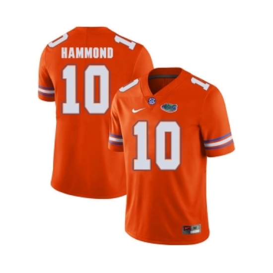 Florida Gators 10 Josh Hammond Orange College Football Jersey - Ujersey