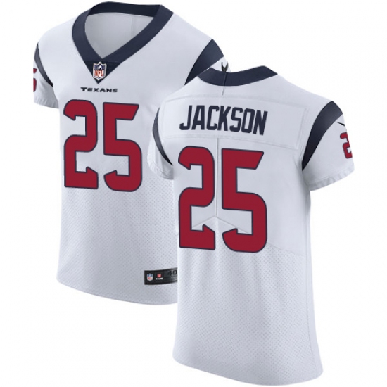Men's Nike Houston Texans #25 Kareem Jackson White Vapor Untouchable Elite Player NFL Jersey - Ujersey