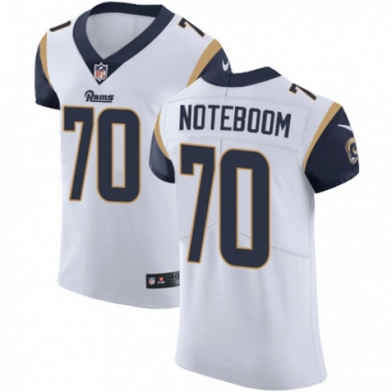 Men's Nike Los Angeles Rams #70 Joseph Noteboom White Vapor Untouchable Elite Player NFL Jersey - Ujersey