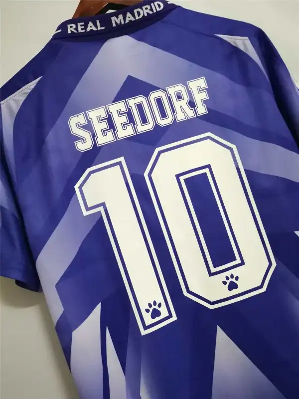 Real Madrid Retro Jersey Away Custom Soccer Shirt 1996-97 - ujerseystore