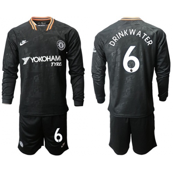 Chelsea #6 Drink Water Third Long Sleeves Soccer Club Jersey