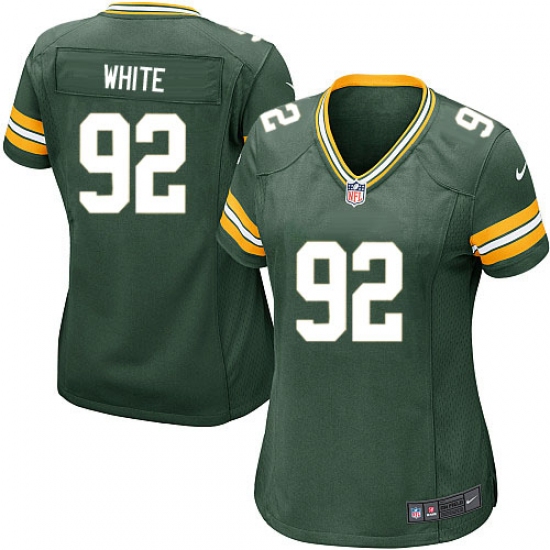 Women's Nike Green Bay Packers #92 Reggie White Game Green Team Color NFL Jersey - Ujersey
