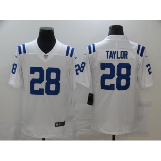 Men's Indianapolis Colts #28 Jonathan Taylor White Nike Royal Limited Jersey - Ujersey