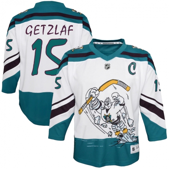 Youth Anaheim Ducks #15 Ryan Getzlaf White 2020-21 Special Edition Replica Player Jersey - Ujersey