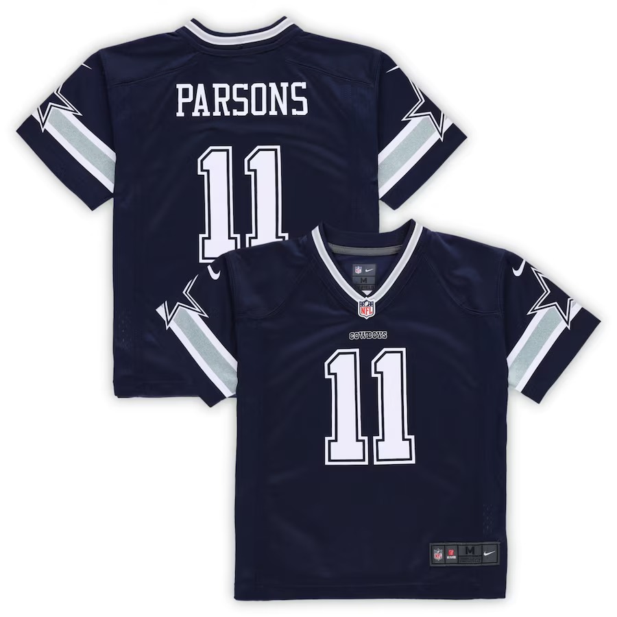 Preschool Dallas Cowboys Micah Parsons Nike Navy Game Jersey - Ujersey