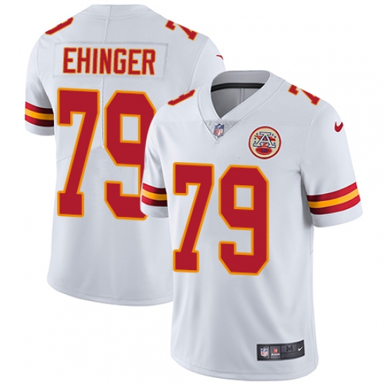 Men's Nike Kansas City Chiefs #79 Parker Ehinger White Vapor Untouchable Limited Player NFL Jersey - Ujersey