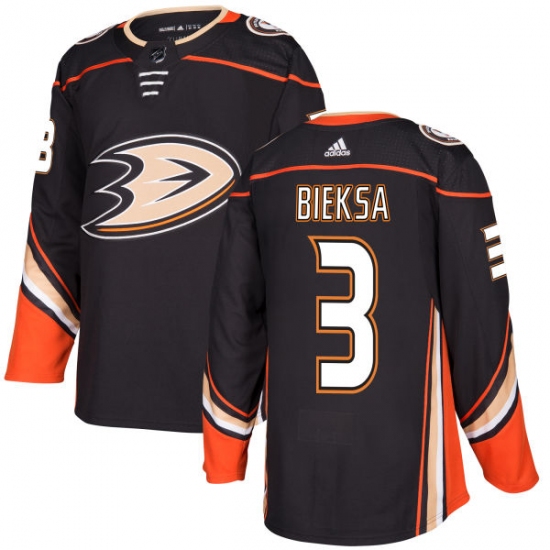 Youth Adidas Anaheim Ducks #3 Kevin Bieksa Authentic Black Home NHL Jersey - Ujersey