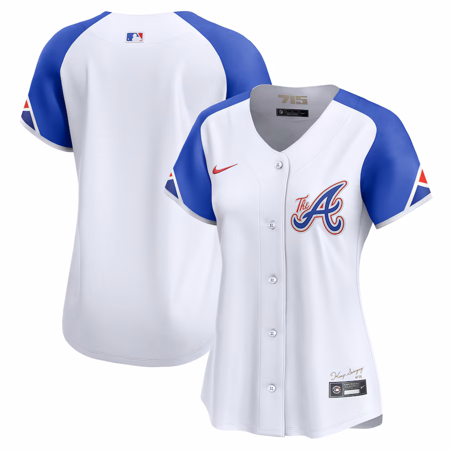 Women's Atlanta Braves  Nike White City Connect Limited Jersey - Ujersey NHL