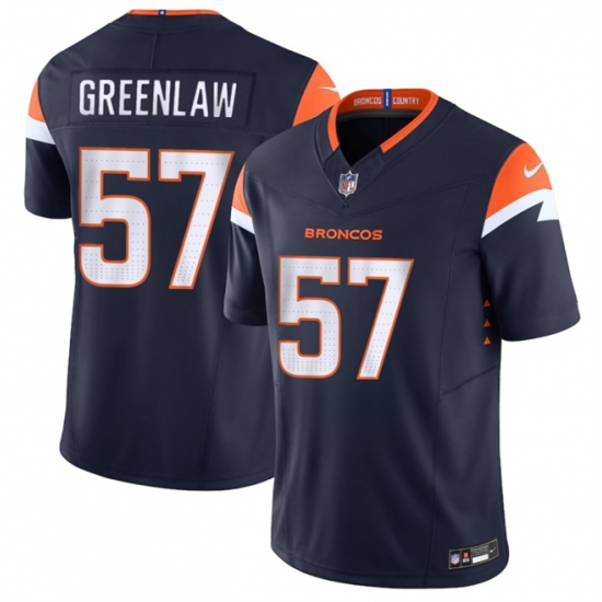 Men's Denver Broncos #57 Dre Greenlaw Navy 2025 F.U.S.E. Alternate Vapor Limited Football Stitched Jersey - Ujersey